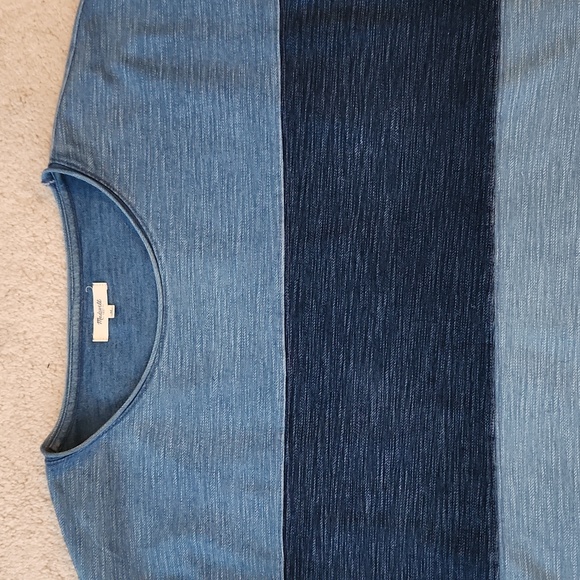 Madewell denim pullover shirt 2 - Picture 2 of 8